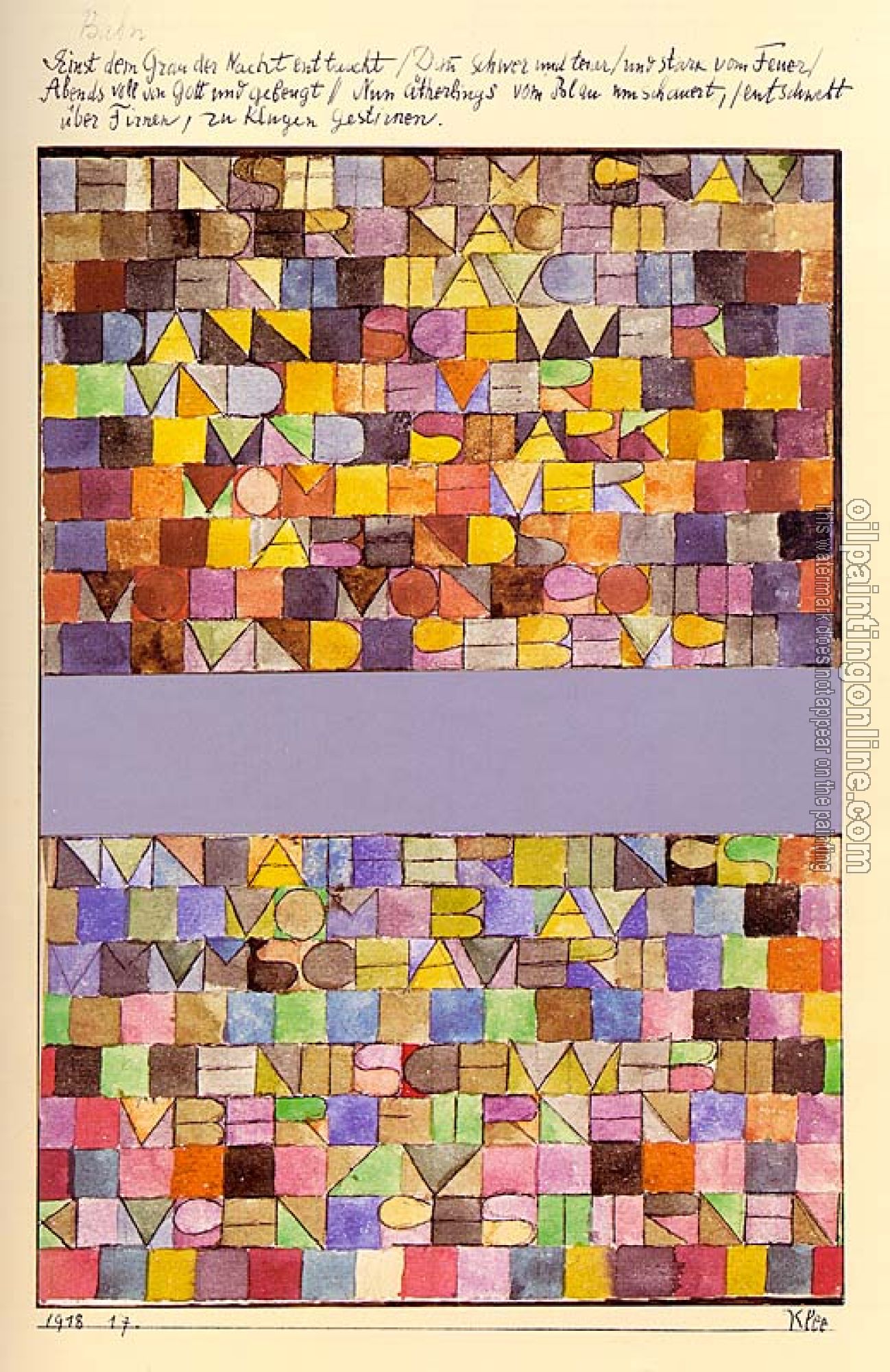 Klee, Paul - Oil On Canvas